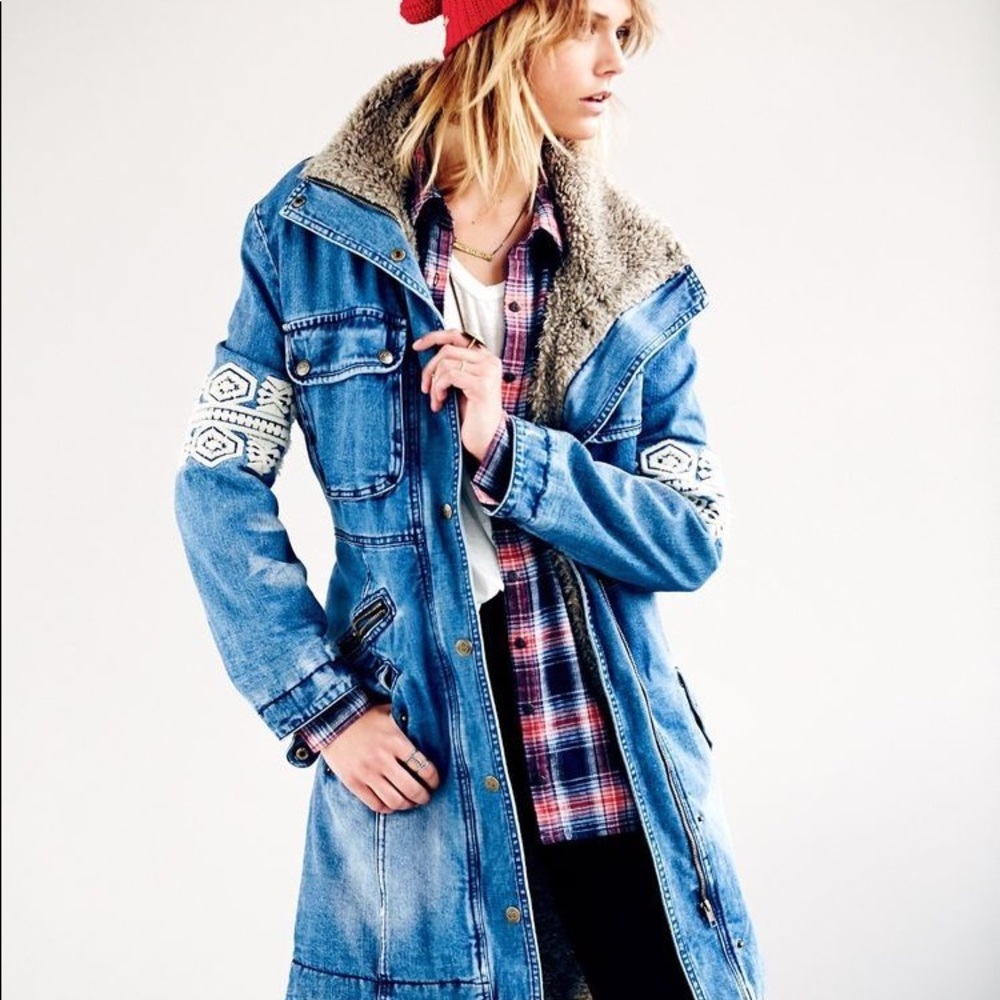 COPY - FREE PEOPLE RENDERED PARKA xs